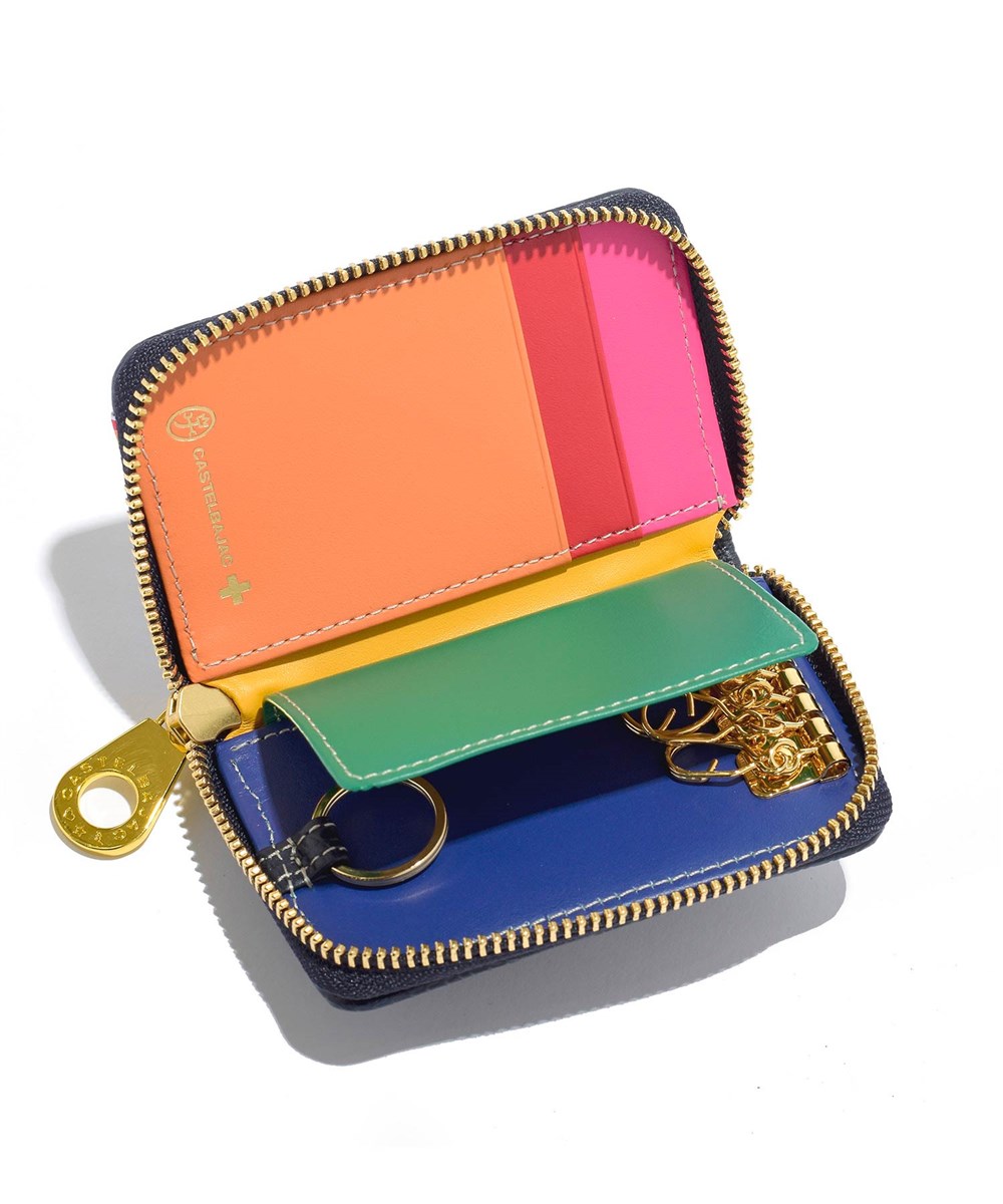 カステルバジャック レインボー パスケース兼用 キーケース