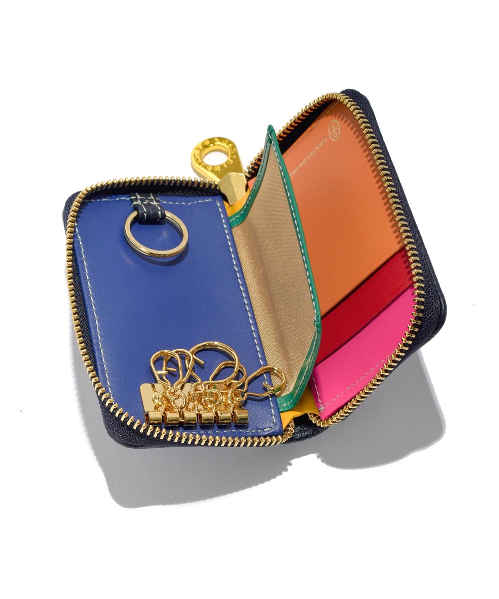 カステルバジャック レインボー パスケース兼用 キーケース