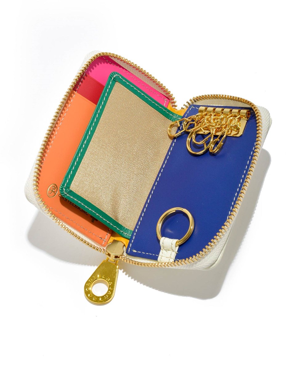 カステルバジャック レインボー パスケース兼用 キーケース