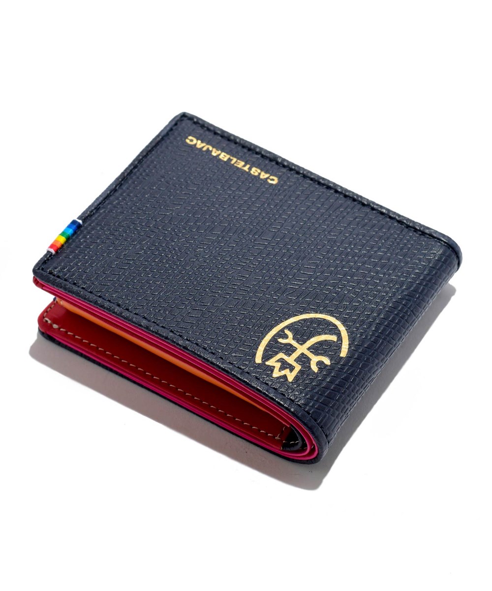 カステルバジャック レインボー 二つ折り財布 カード段9