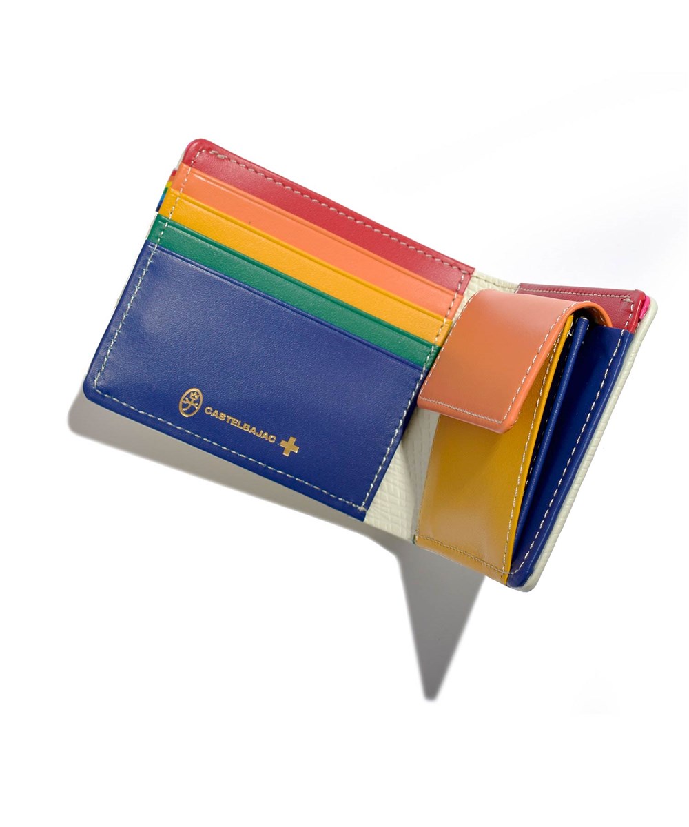 カステルバジャック レインボー 二つ折り財布 カード段9