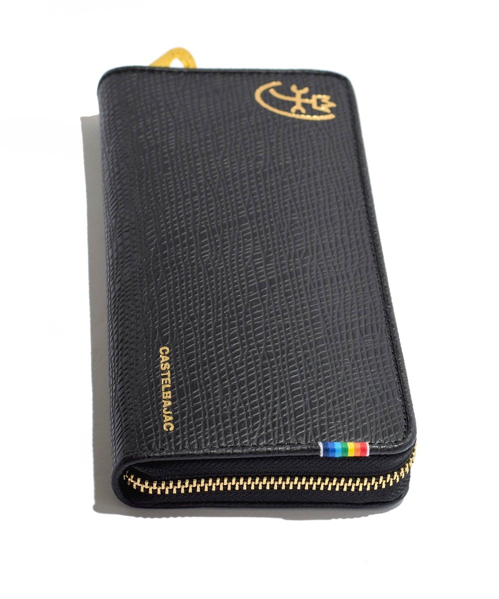 カステルバジャック レインボー ラウンドファスナー長財布 カード段13