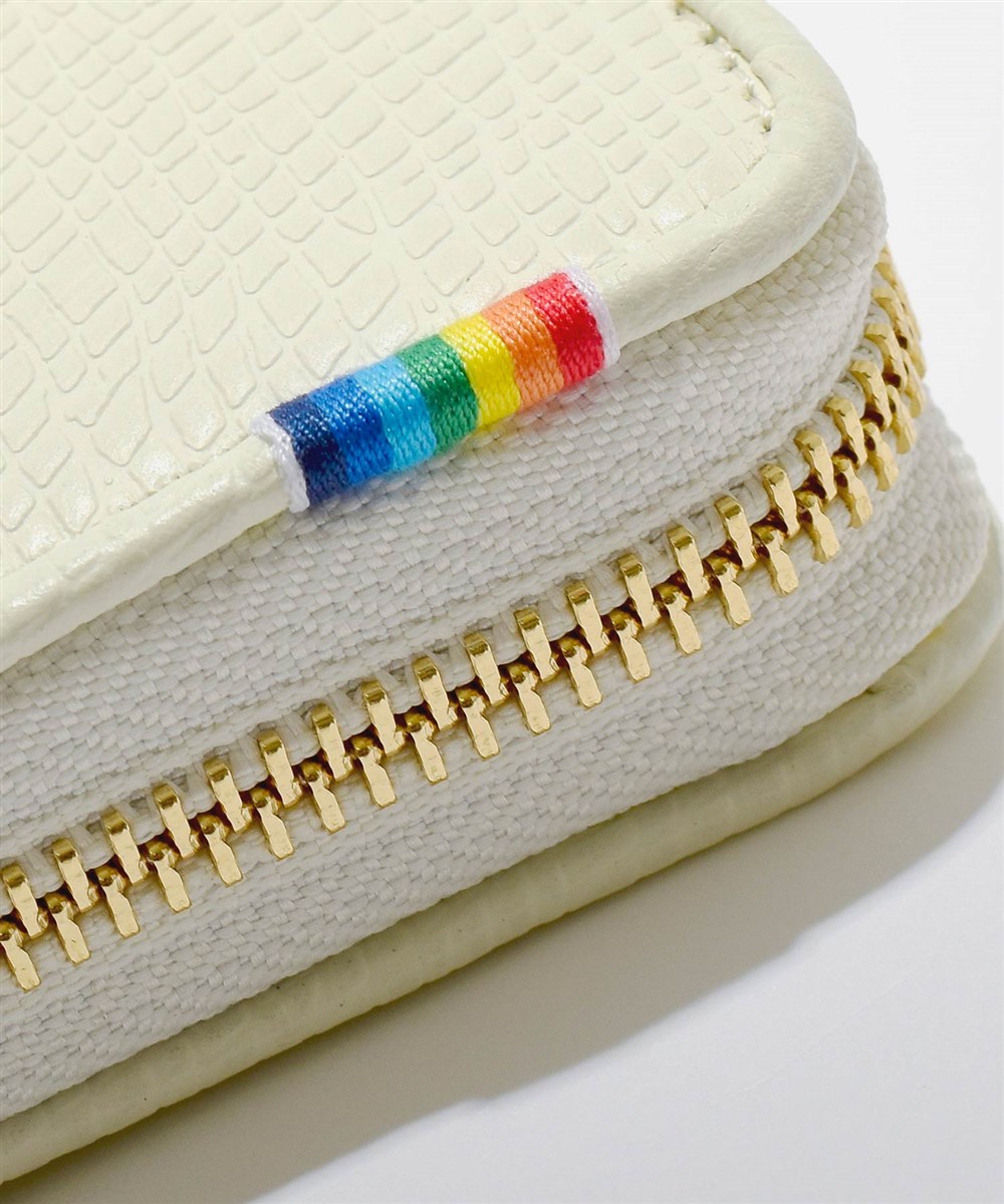 カステルバジャック レインボー ラウンドファスナー長財布 カード段13