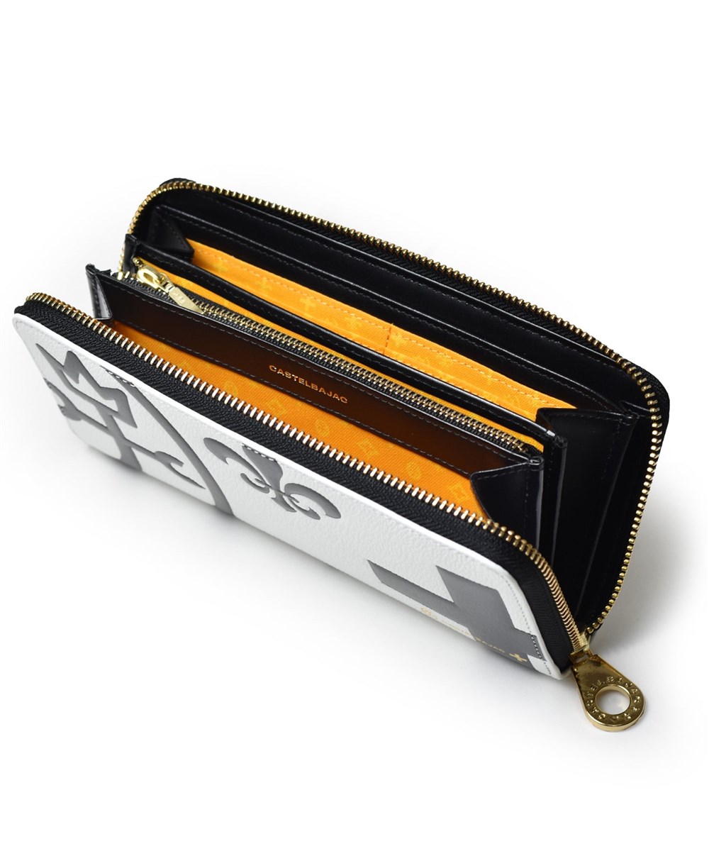 カステルバジャック ネゼル ラウンドファスナー長財布 カード段12