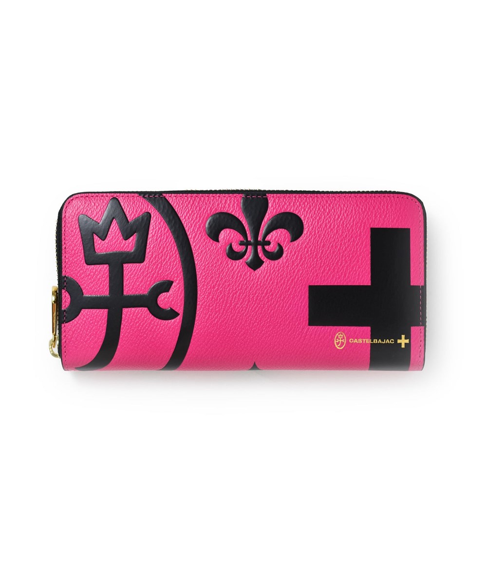 カステルバジャック ネゼル ラウンドファスナー長財布 カード段12