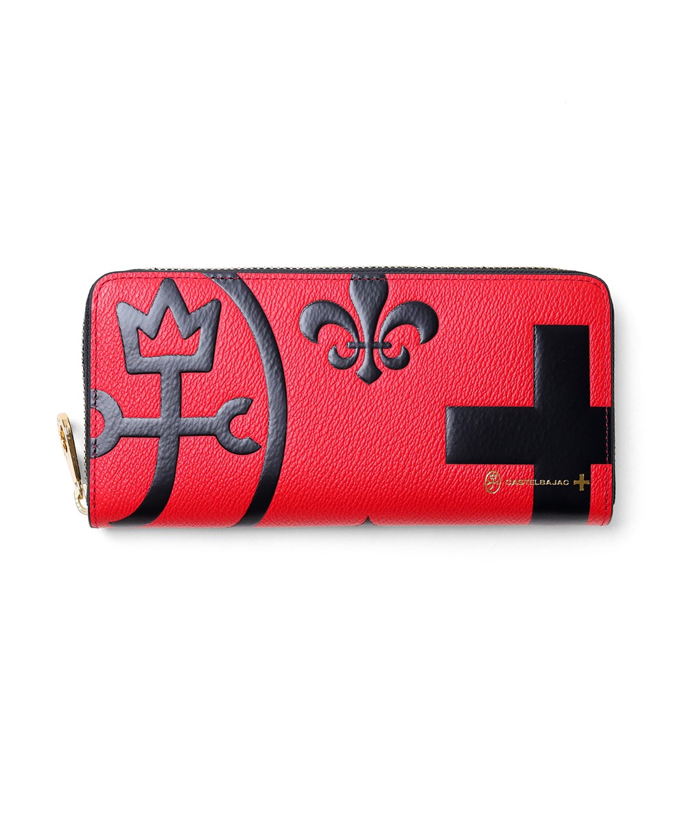 カステルバジャック ネゼル ラウンドファスナー長財布 カード段12