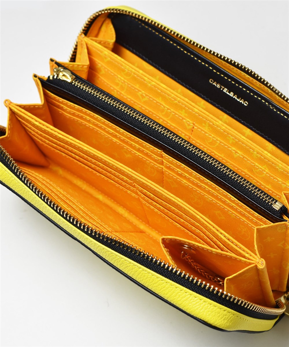 カステルバジャック ネゼル ラウンドファスナー長財布 カード段36