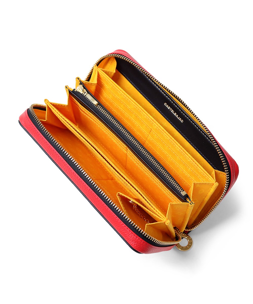 カステルバジャック ネゼル ラウンドファスナー長財布 カード段36