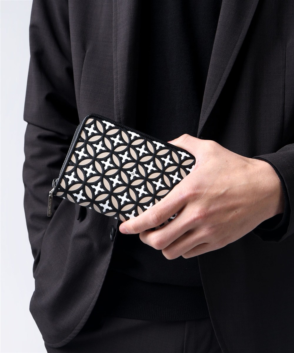 ドレステリア エアデール ラウンドファスナーセミ長財布 カード段9