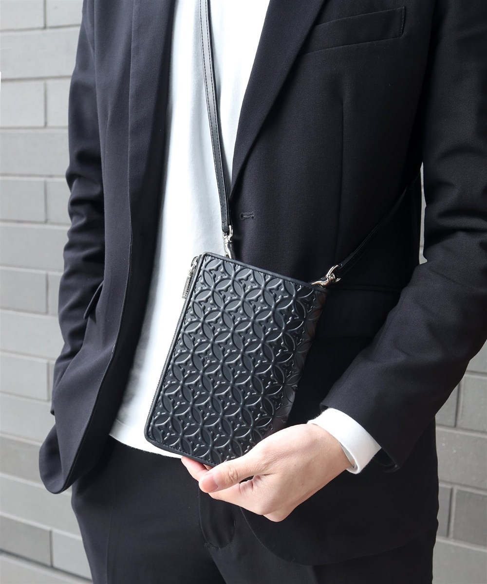 ドレステリア ウェルシュ レザースマホショルダーバッグ