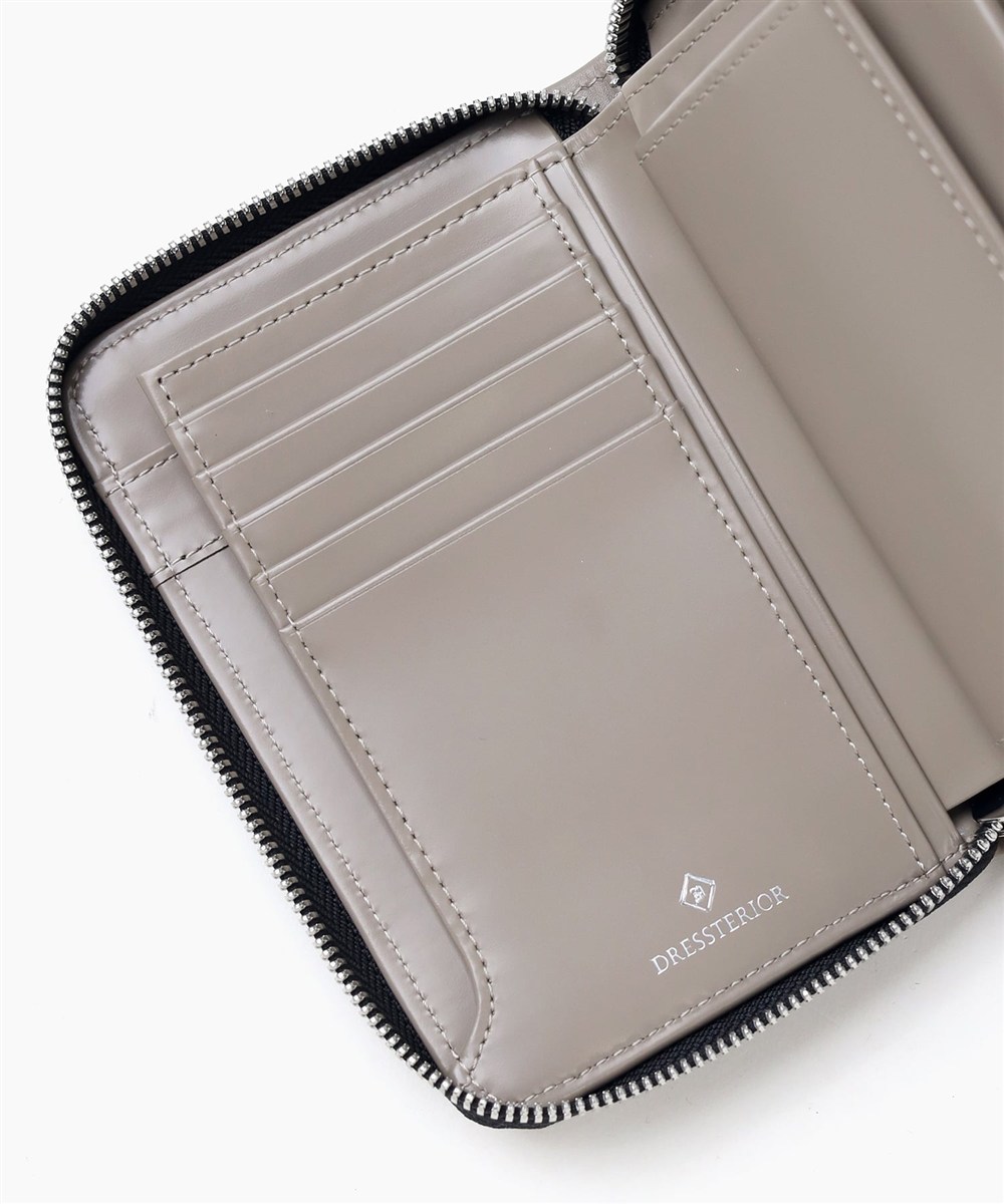 ドレステリア ウェルシュ ラウンドファスナーセミ長財布 カード段8
