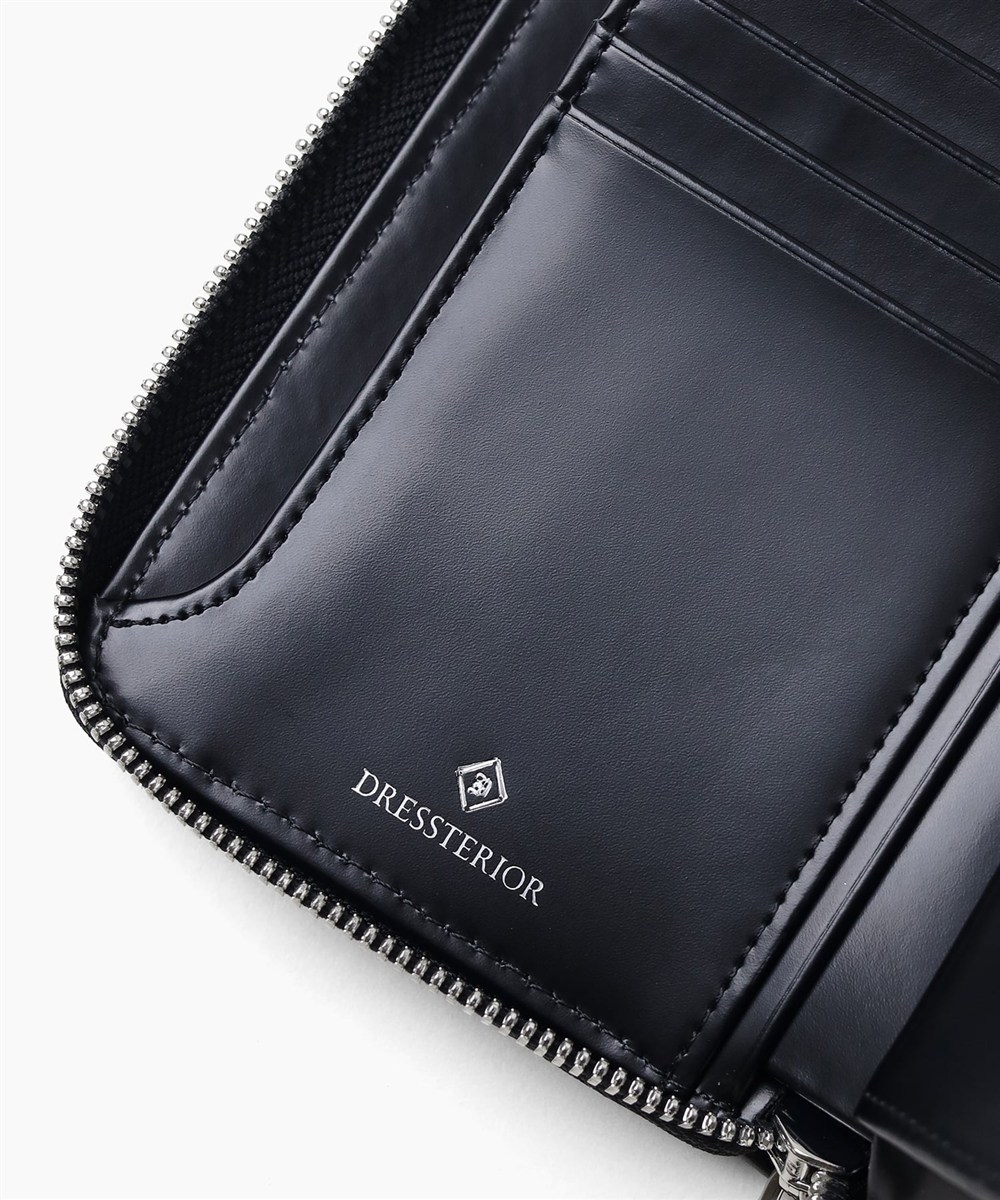 ドレステリア ウェルシュ ラウンドファスナーセミ長財布 カード段8