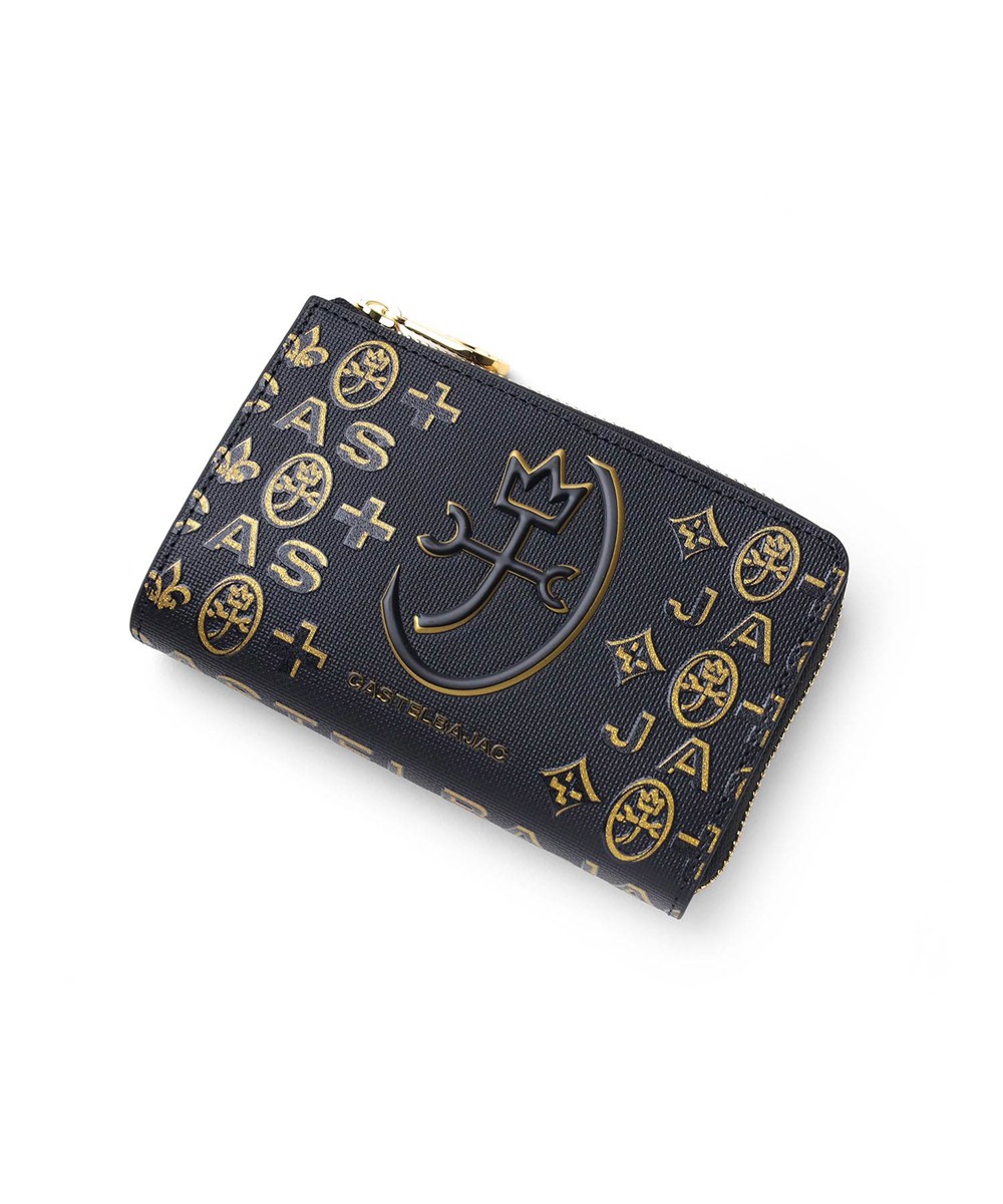 カステルバジャック シテ L字ファスナーセミ長財布 カード段6