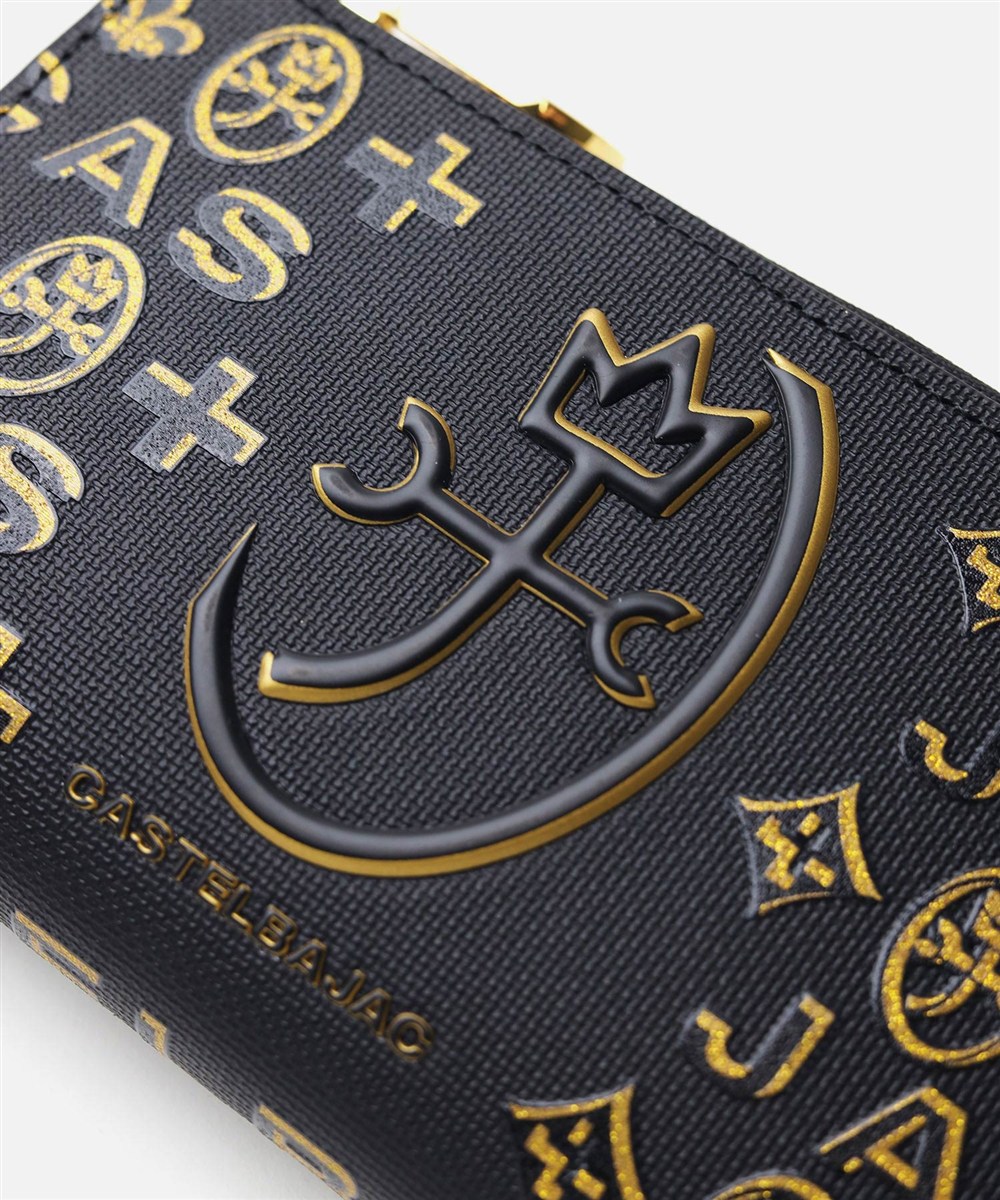 カステルバジャック シテ L字ファスナーセミ長財布 カード段6