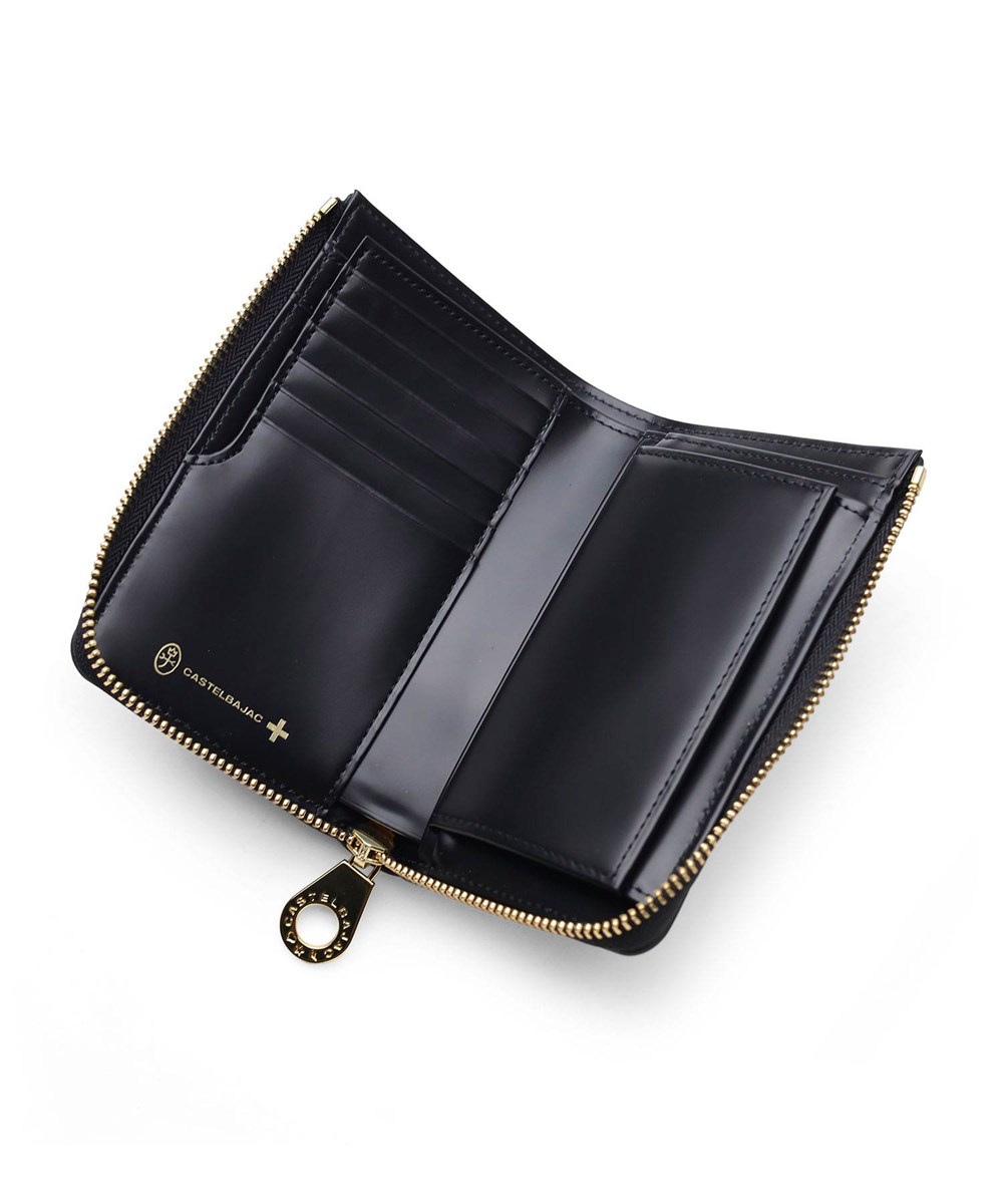 カステルバジャック シテ L字ファスナーセミ長財布 カード段6