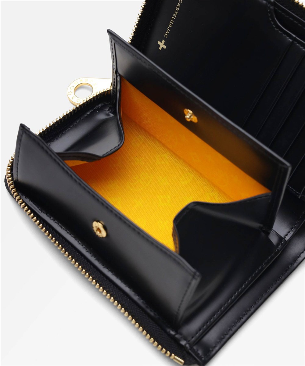 カステルバジャック シテ L字ファスナーセミ長財布 カード段6