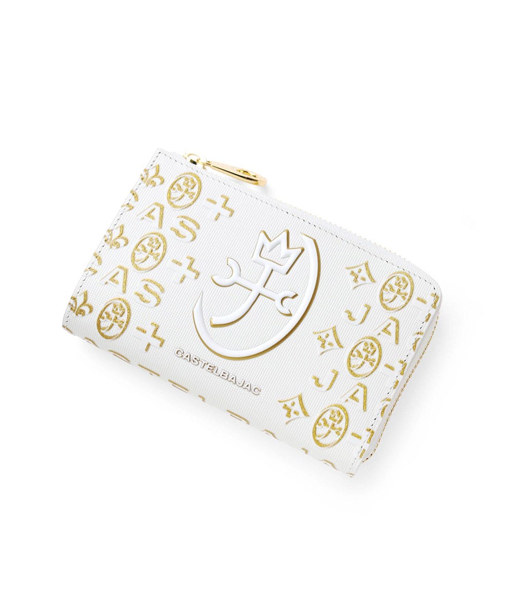 カステルバジャック シテ L字ファスナーセミ長財布 カード段6