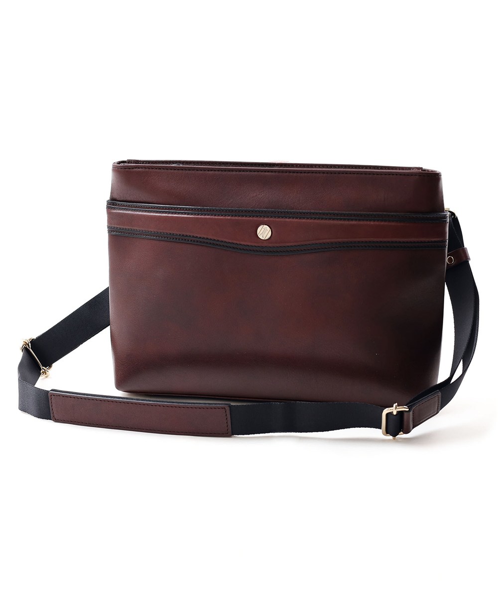 ゴールドファイル オックスフォード クラッチバッグ兼用 レザーショルダーバッグ B5