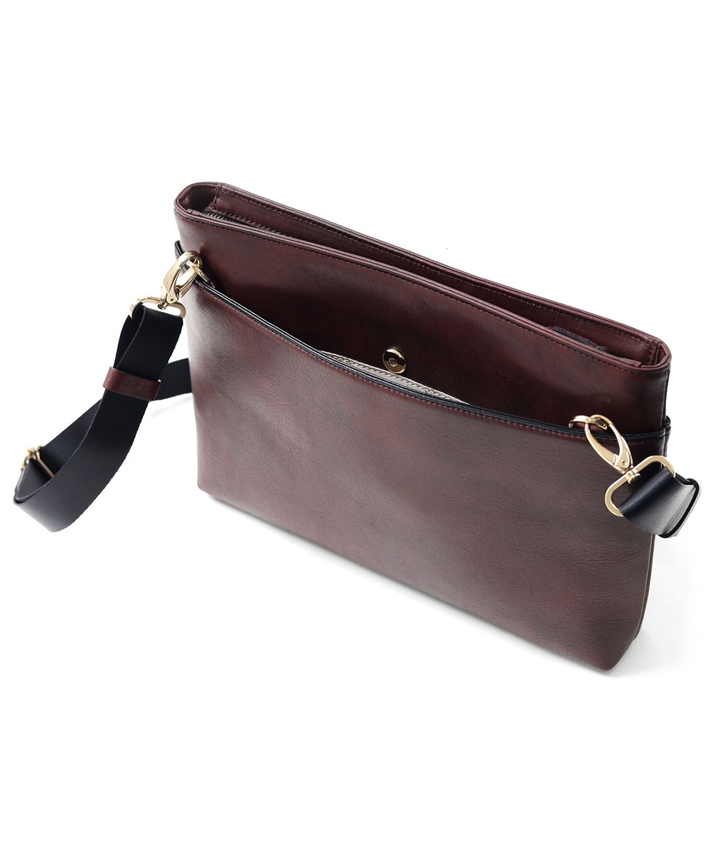 ゴールドファイル オックスフォード クラッチバッグ兼用 レザーショルダーバッグ B5