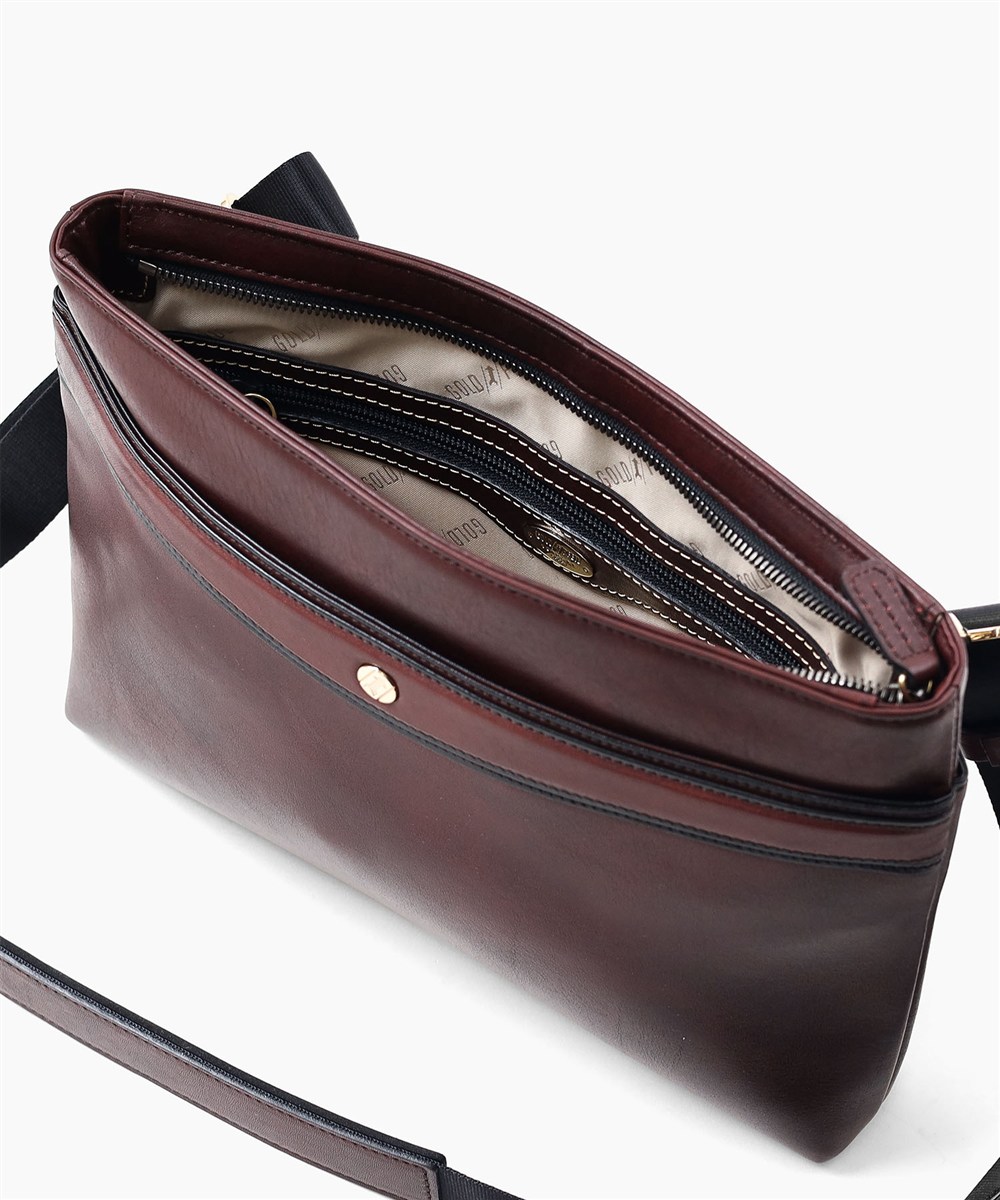 ゴールドファイル オックスフォード クラッチバッグ兼用 レザーショルダーバッグ B5