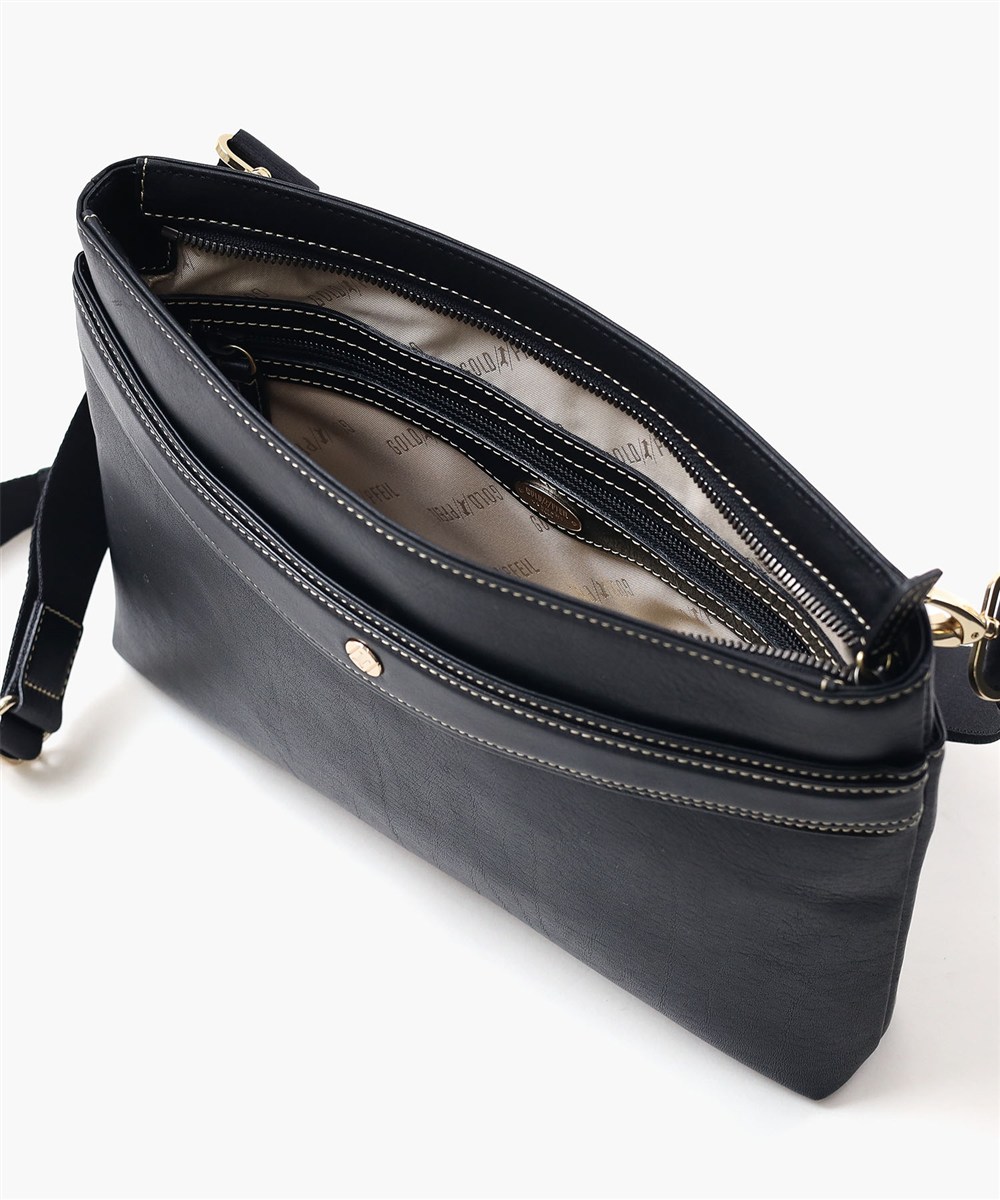 ゴールドファイル オックスフォード クラッチバッグ兼用 レザーショルダーバッグ B5