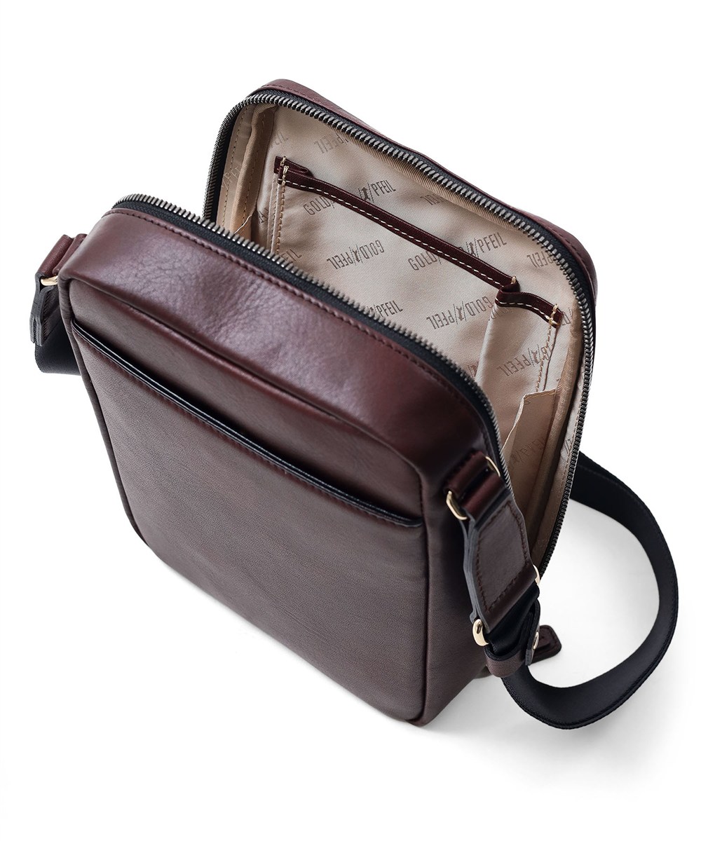 ゴールドファイル オックスフォード ミニレザーショルダーバッグ