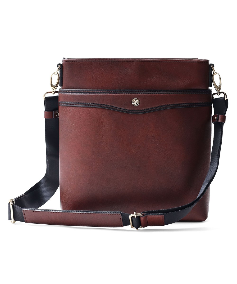 ゴールドファイル オックスフォード レザーショルダーバッグ B5