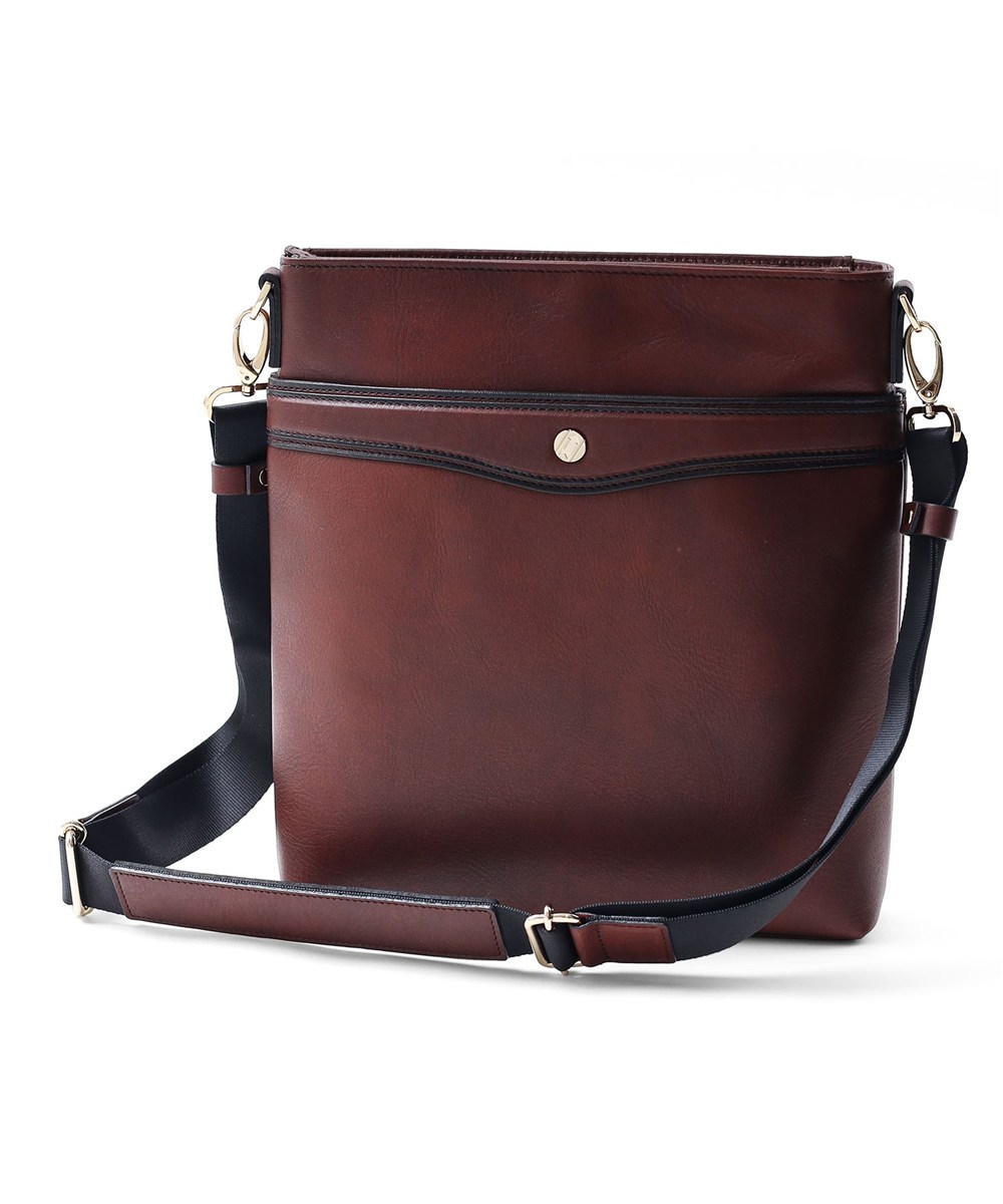 ゴールドファイル オックスフォード レザーショルダーバッグ B5