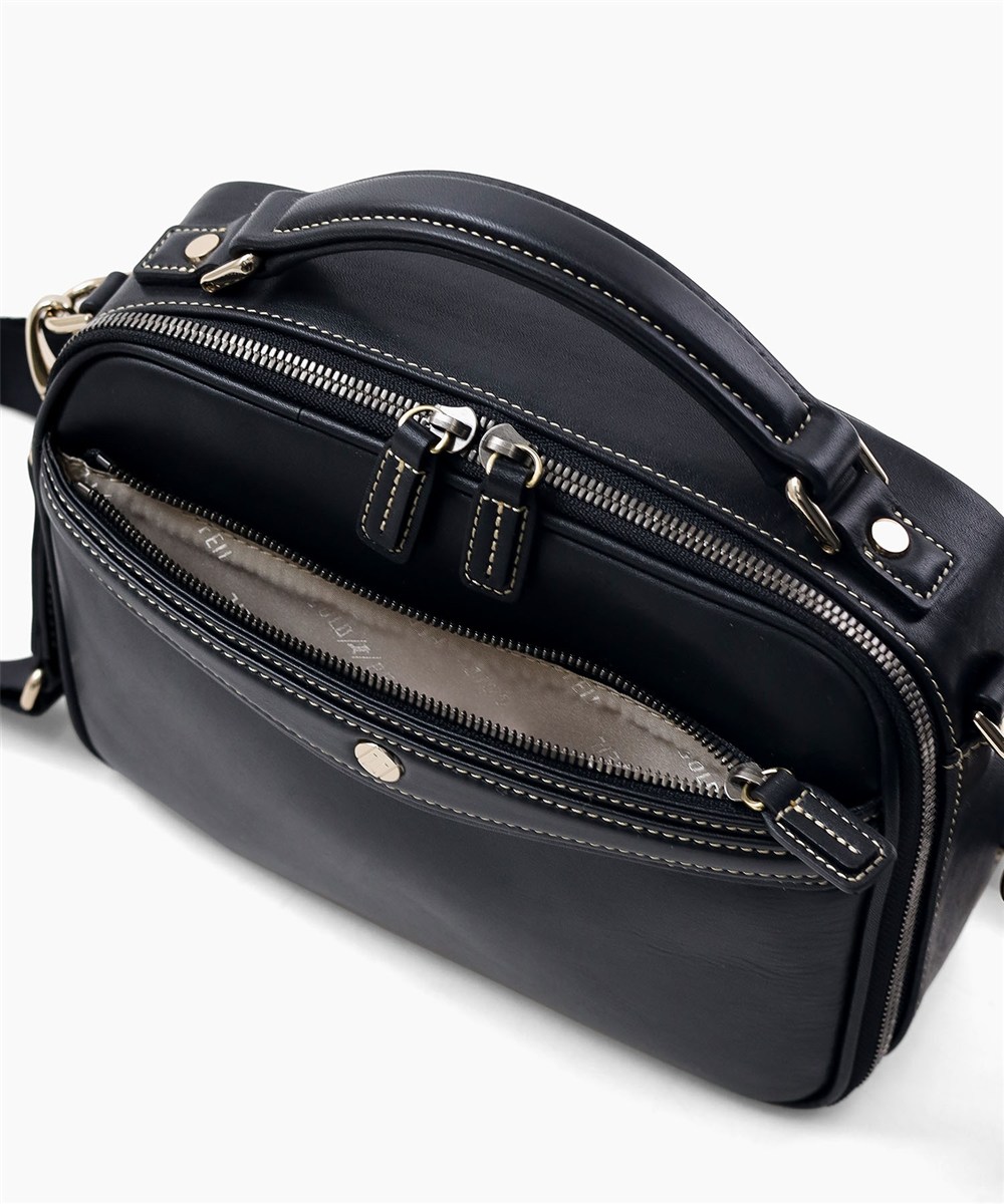 ゴールドファイル オックスフォード セカンドバッグ兼用レザーショルダーバッグ