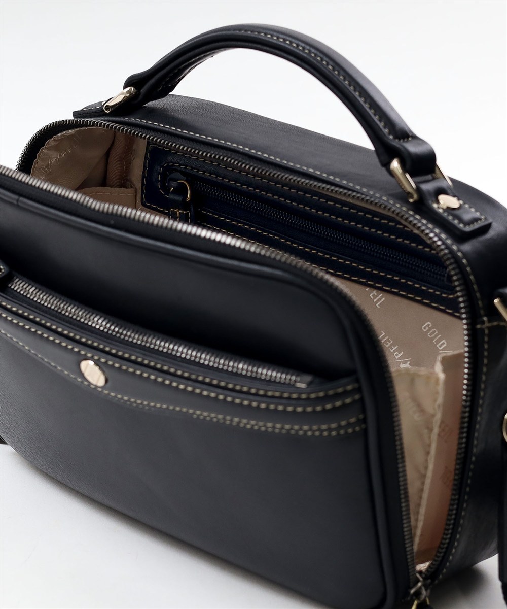 ゴールドファイル オックスフォード セカンドバッグ兼用レザーショルダーバッグ