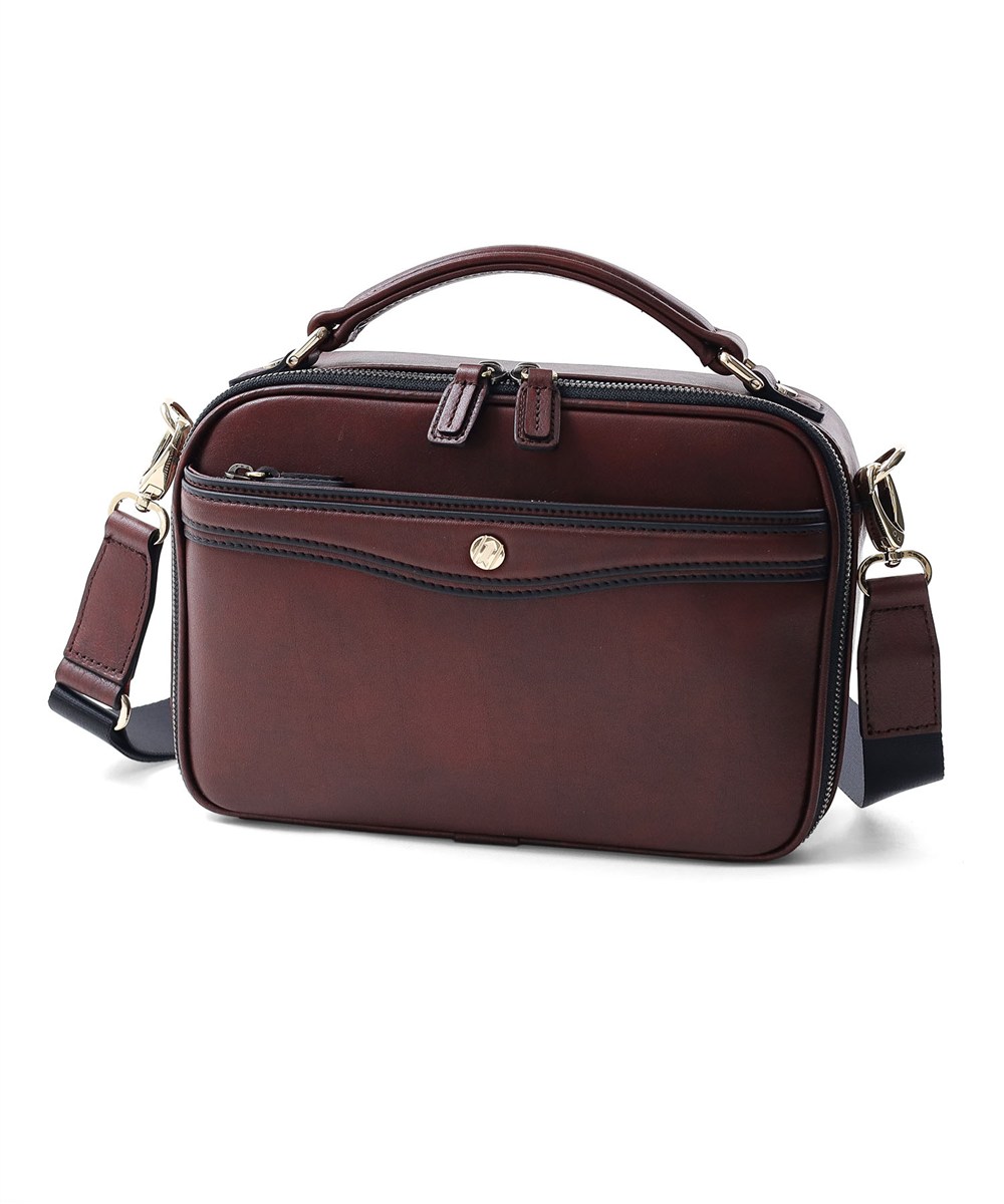 ゴールドファイル オックスフォード セカンドバッグ兼用レザーショルダーバッグ