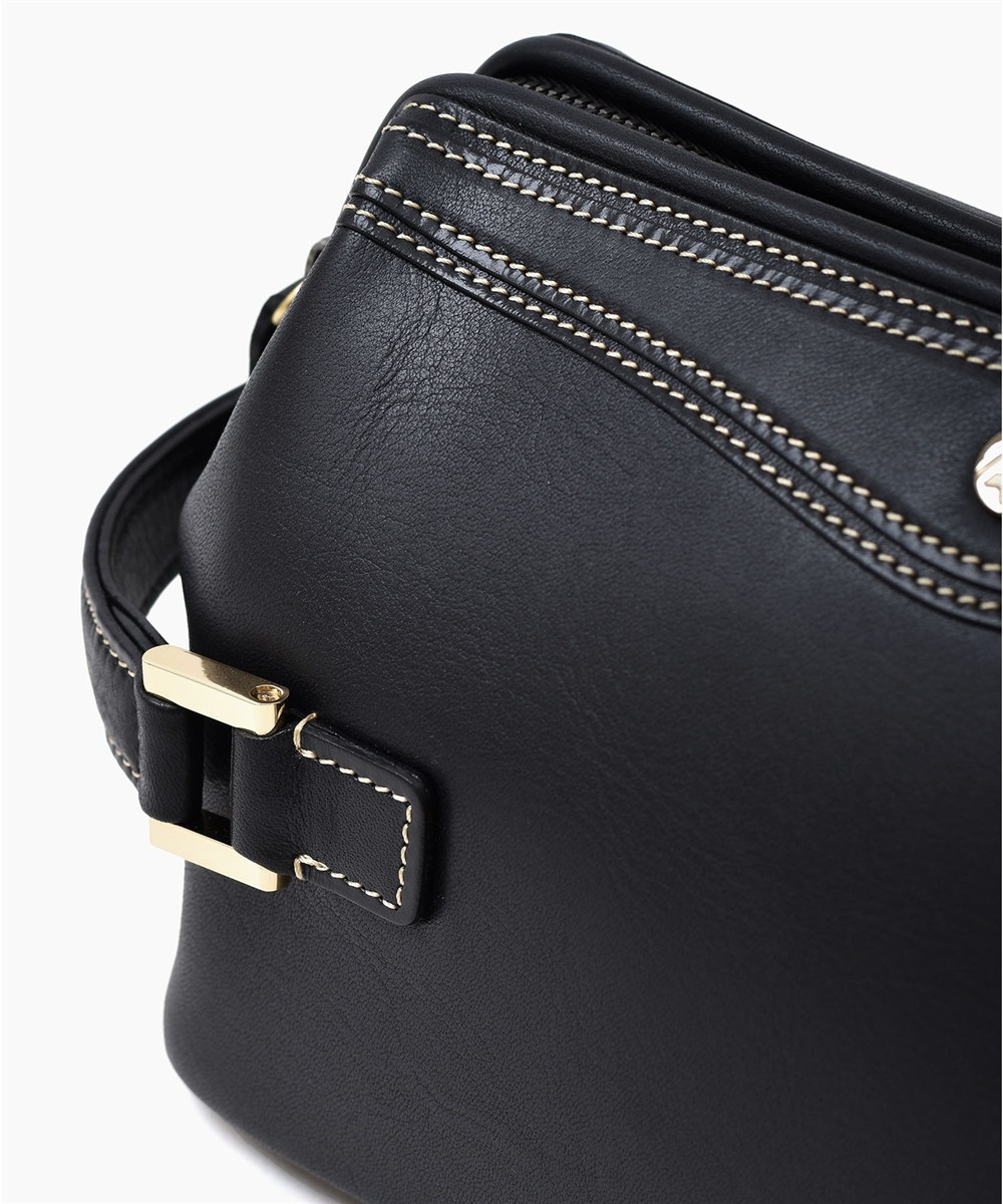 ゴールドファイル オックスフォード レザーメンズバッグ 口枠 24cm