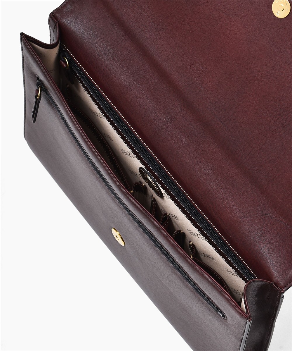 ゴールドファイル オックスフォード レザークラッチバッグ A4