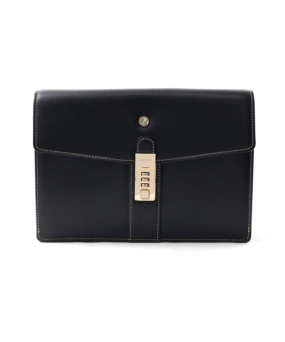 ゴールドファイル オックスフォード レザーメンズバッグ カブセ 27cm