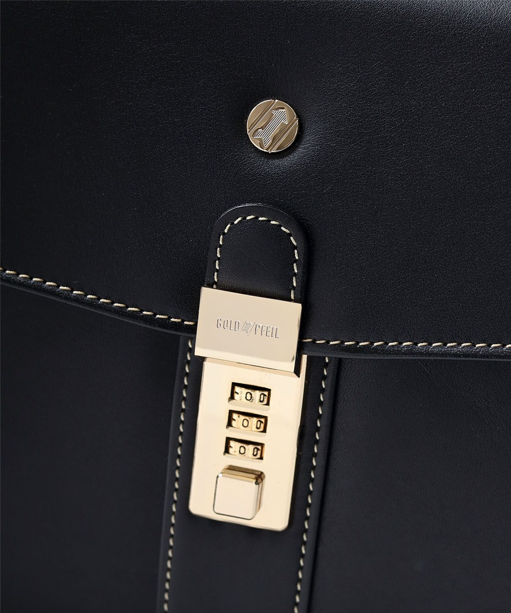 ゴールドファイル オックスフォード レザーメンズバッグ カブセ 27cm