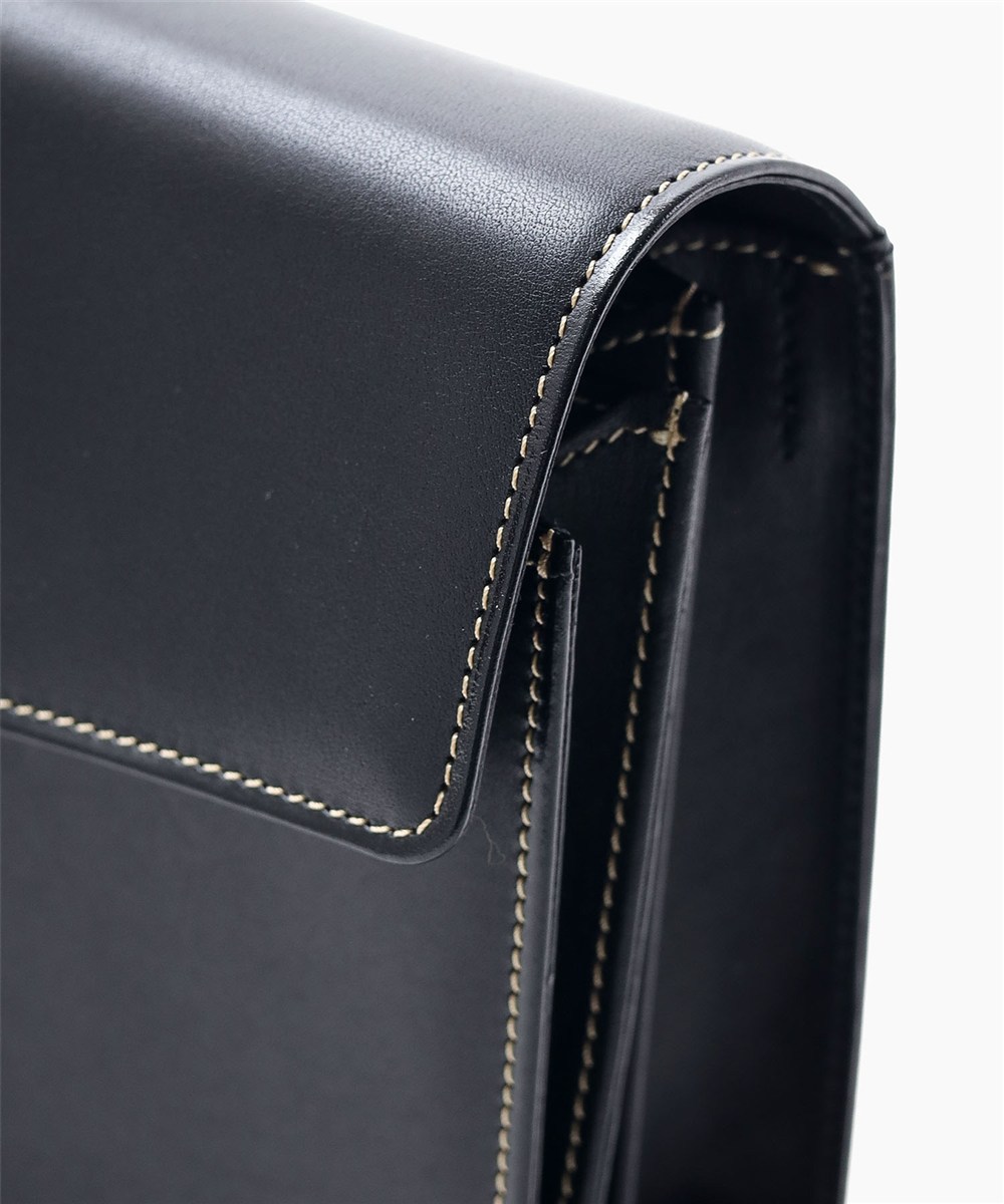 ゴールドファイル オックスフォード レザーメンズバッグ カブセ 27cm