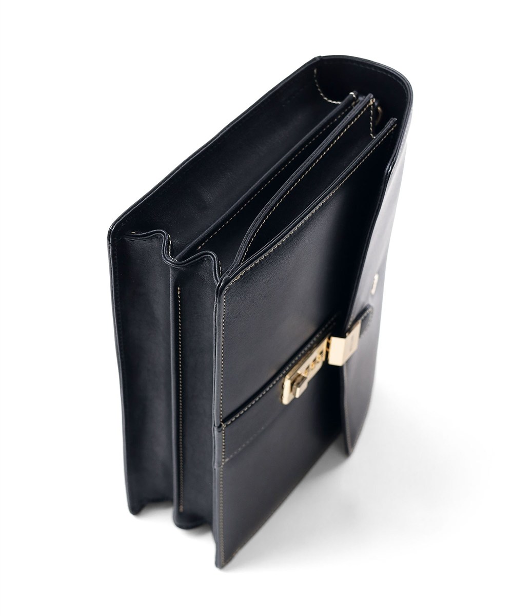 ゴールドファイル オックスフォード レザーメンズバッグ カブセ 27cm