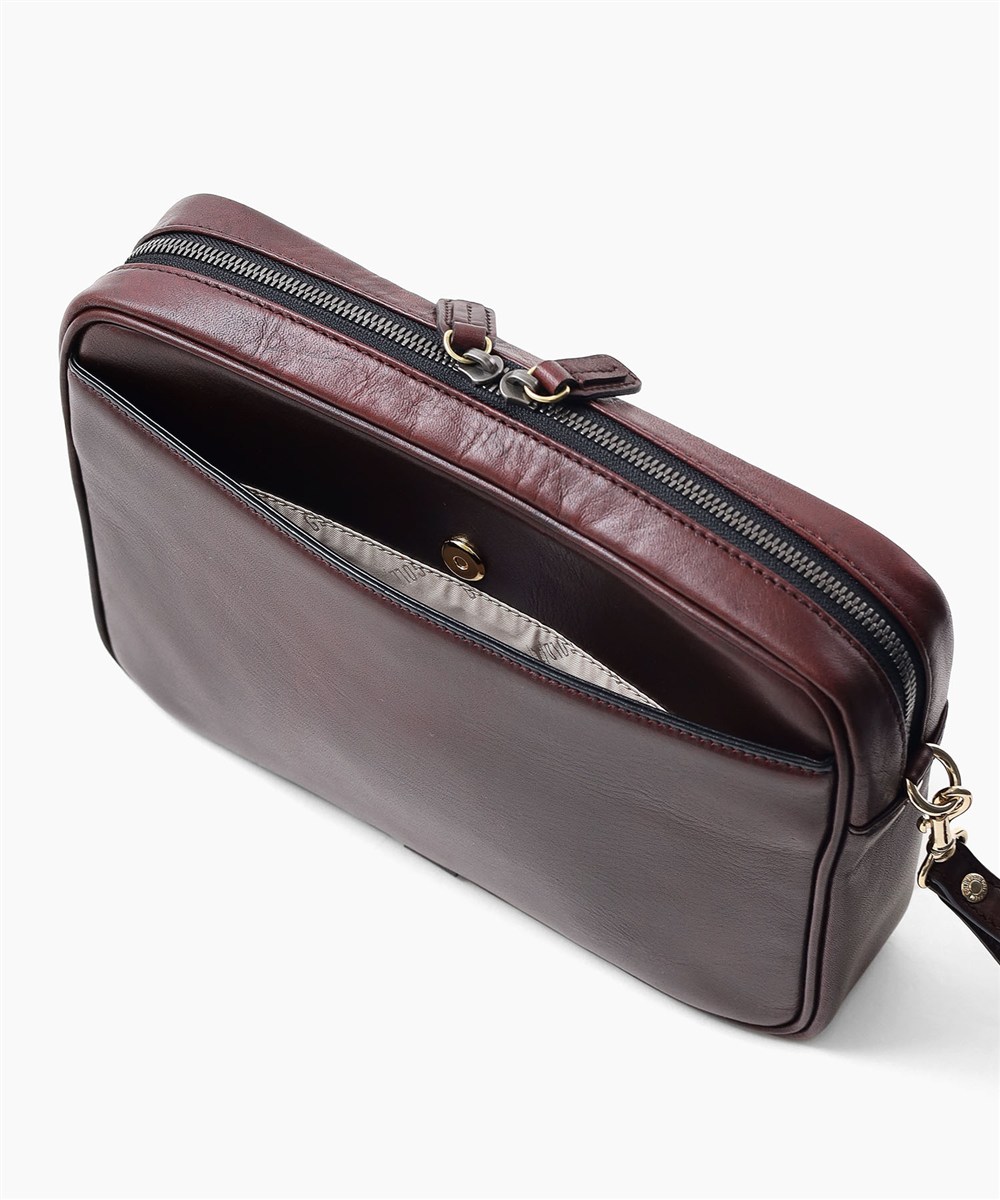 ゴールドファイル オックスフォード レザーメンズバッグ兼ショルダーバッグ