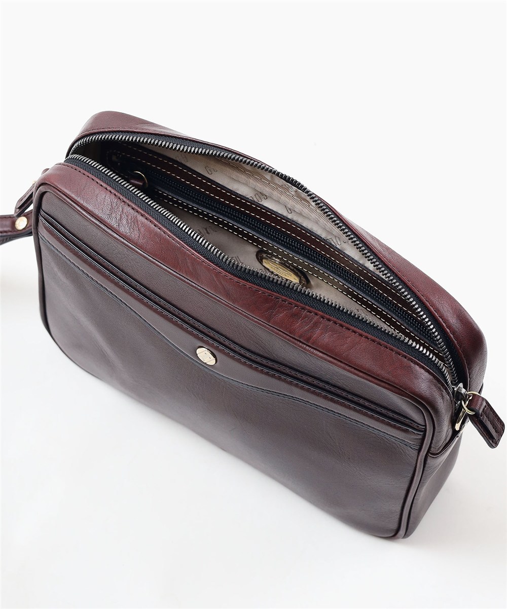 ゴールドファイル オックスフォード レザーメンズバッグ兼ショルダーバッグ