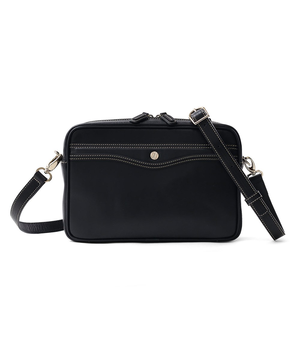 ゴールドファイル オックスフォード レザーメンズバッグ兼ショルダーバッグ