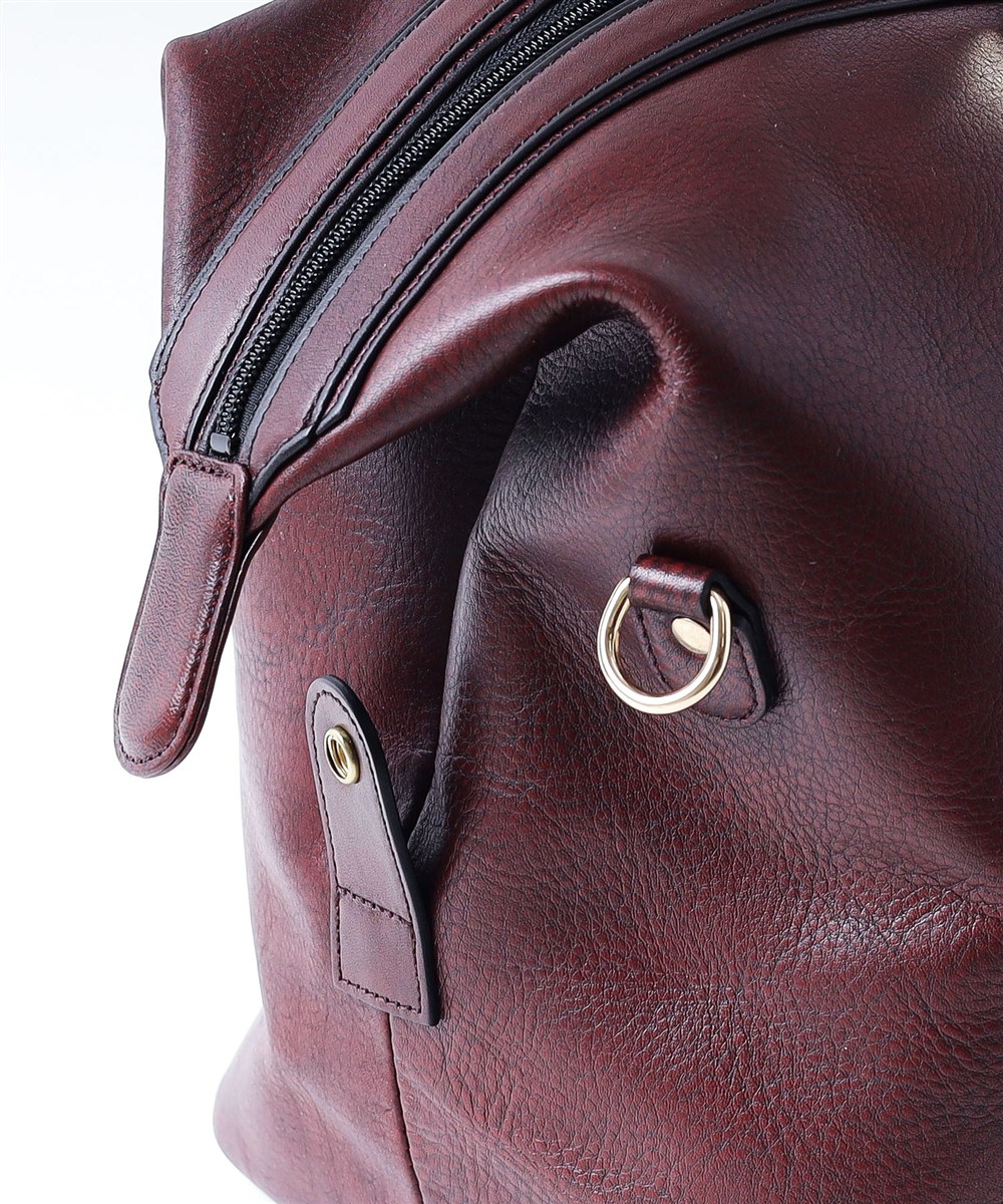 ゴールドファイル オックスフォード レザーボストンバッグ 44cm