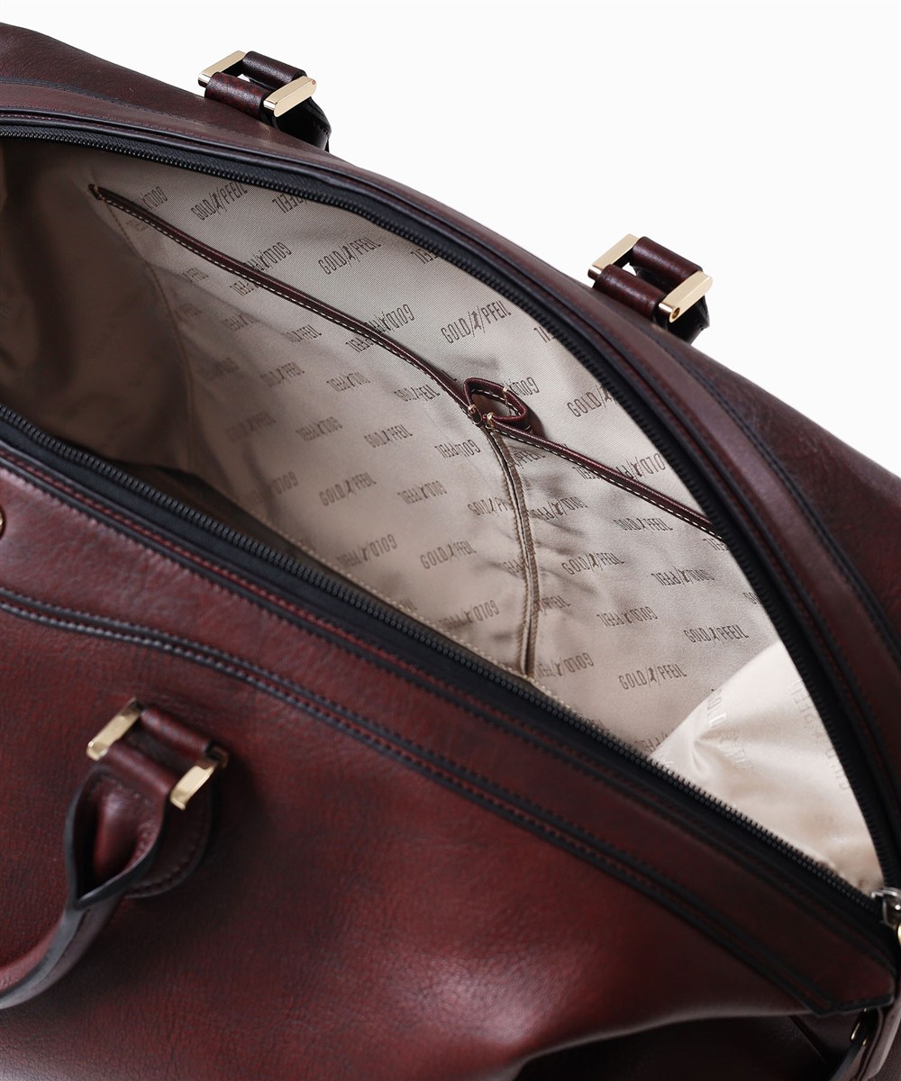 ゴールドファイル オックスフォード レザーボストンバッグ 44cm