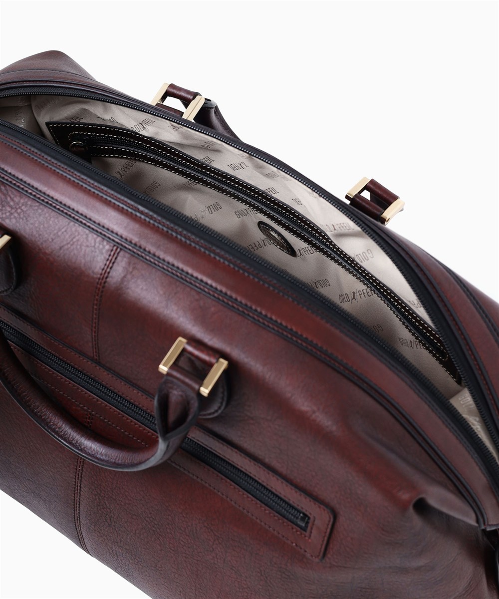 ゴールドファイル オックスフォード レザーボストンバッグ 44cm