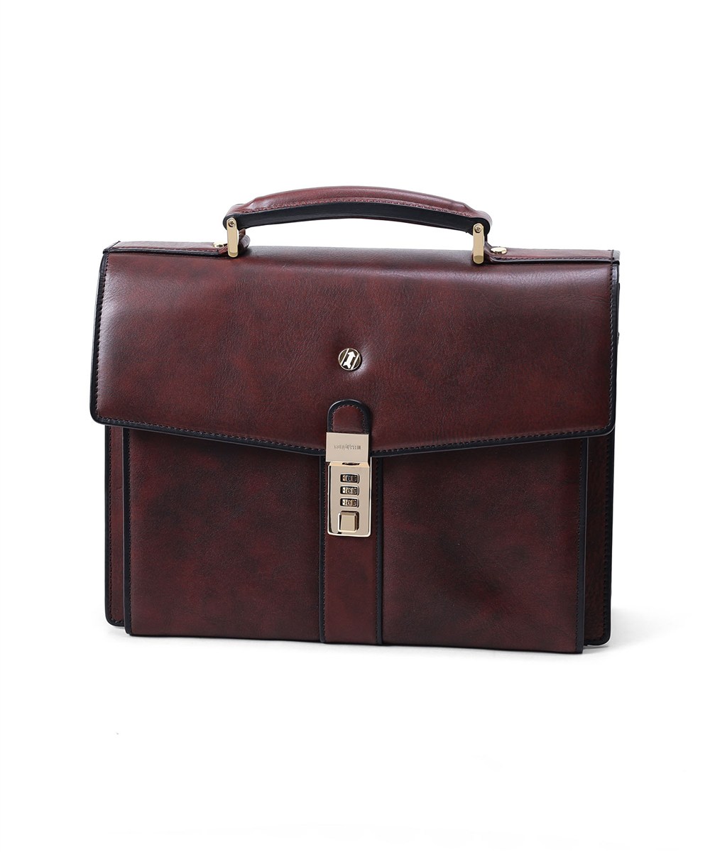 ゴールドファイル オックスフォード レザービジネスバッグ B5 カブセ