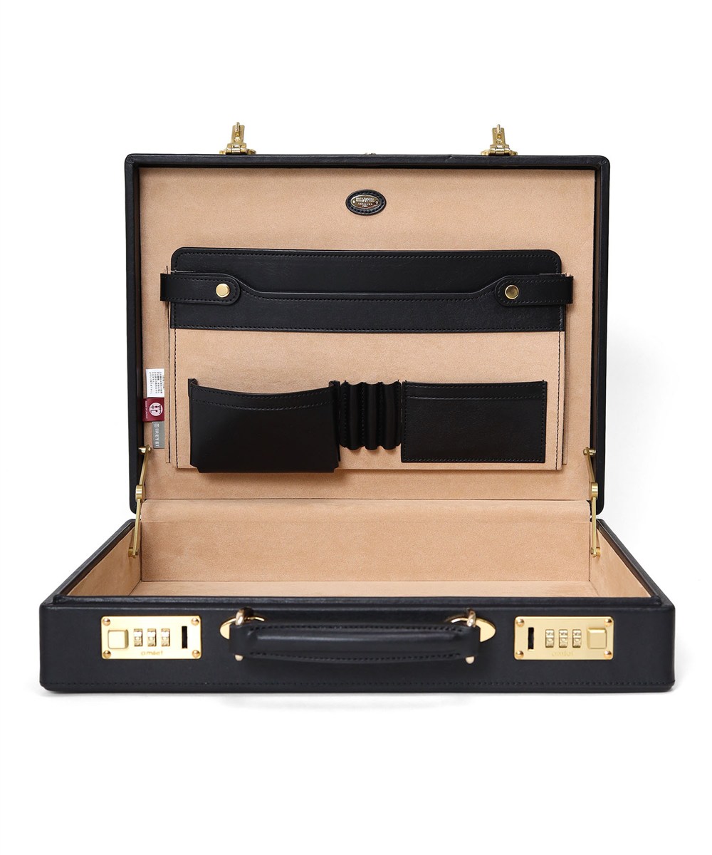 ゴールドファイル オックスフォード レザーアタッシュケース A4