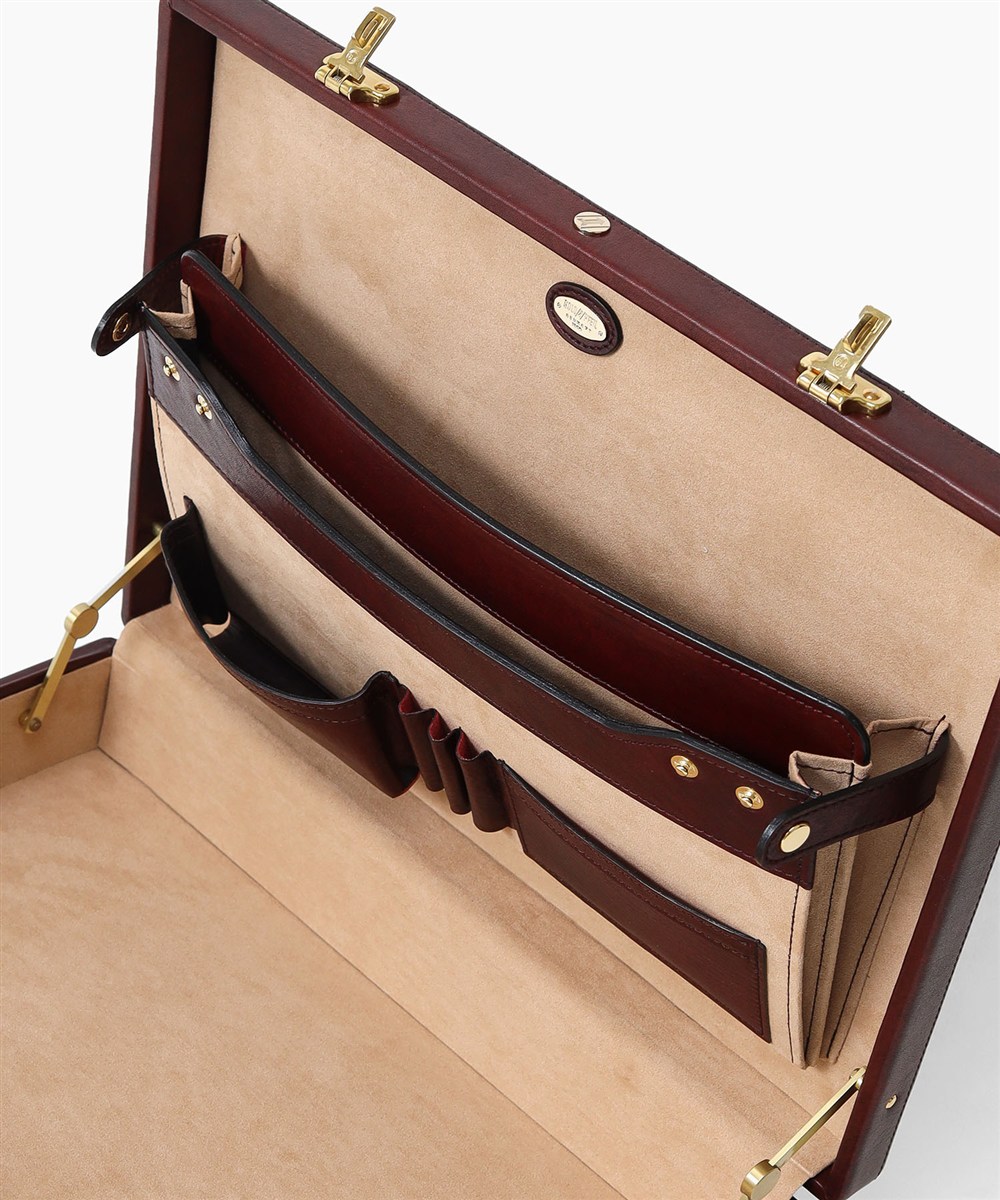 ゴールドファイル オックスフォード レザーアタッシュケース A4