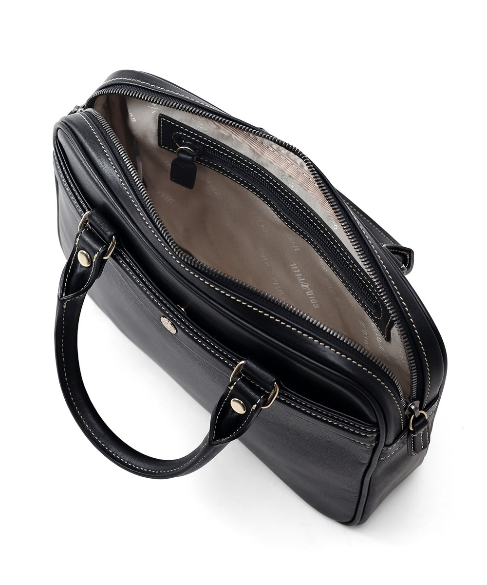 ゴールドファイル オックスフォード レザーコンパクトビジネスバッグ