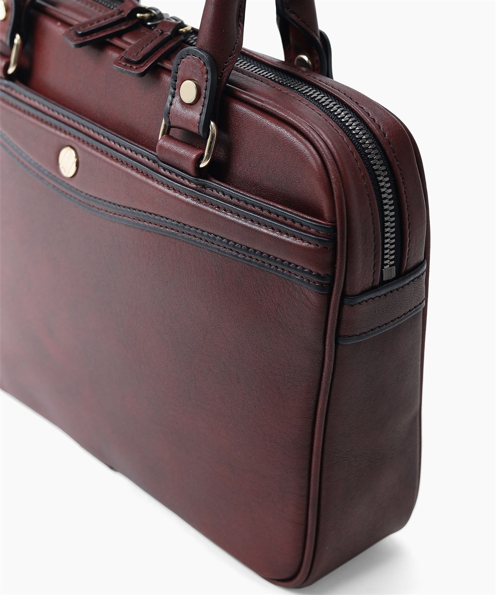 ゴールドファイル オックスフォード レザーコンパクトビジネスバッグ