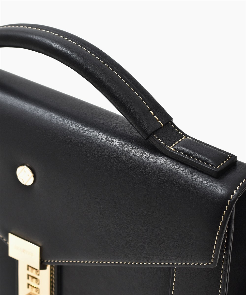 ゴールドファイル オックスフォード レザークラッチバッグ カブセ