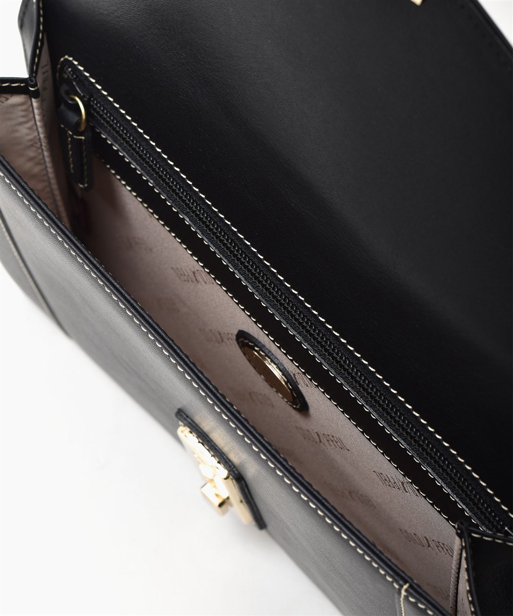 ゴールドファイル オックスフォード レザークラッチバッグ カブセ